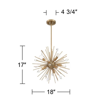 Possini Euro Design Janae Warm Gold Sputnik Chandelier 18" Wide Modern Crystal 9-Light Fixture for Dining Room House Foyer Kitchen Island Entryway Possini Euro Design Janae Warm Gold Sputnik Chandelier 18" Wide Modern Crystal 9-Light Fixture For Dining Room House Foyer Kitchen Island Entryway -Target Lighting Store GUEST 7f180e9f 7fb2 4d29 a779 cdeacf24585c