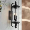 Possini Euro Design Medici Modern Outdoor Wall Light Fixture Black Metal 24 1/2" Clear Glass For Post Exterior Barn Deck House Porch Yard Patio Home -Target Lighting Store GUEST 80b077f4 f4b7 41c9 9ac7 a7946d2ffa14