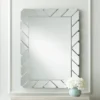 Possini Euro Design Prandini Rectangular Vanity Wall Mirror Modern Beveled Mirrored Glass Tile Frame 28" Wide For Bathroom Bedroom Home House Entryway -Target Lighting Store GUEST 80b1af21 35ae 4881 9058 5dbfaf6a0946