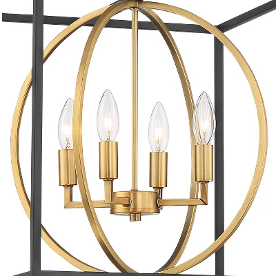 Possini Euro Design Black Warm Brass Cage Foyer Pendant Chandelier 16 1/2" Wide 4-Light Mid Century Modern for Dining Room House Possini Euro Design Black Warm Brass Cage Foyer Pendant Chandelier 16 1/2" Wide 4-Light Mid Century Modern For Dining Room House -Target Lighting Store GUEST 80b1c829 4899 45b7 9806 111310a71b60