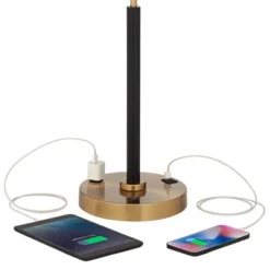 Possini Euro Design Carlyle Gold Black USB Desk Lamps Set Of 2 With Smart Socket -Target Lighting Store GUEST 80e74b3c 36b2 4e1f 8bcd ad2faf4a1303