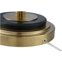 Possini Euro Design Palisade Modern Floor Lamp 64" Tall Satin Brass Metal Trimmed Fabric Tapered Drum Shade For Living Room Bedroom Office House Home -Target Lighting Store GUEST 81276240 445c 4712 bbdf 5f9619f2bd77