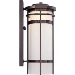 Possini Euro Design Theola Modern Outdoor Wall Light Fixture Bronze LED 12 3/4" Etched Glass Shade For Post Exterior Barn Deck House Porch Yard Patio -Target Lighting Store GUEST 82a7a3f4 f37b 47af a5c5 7244c7163ed7