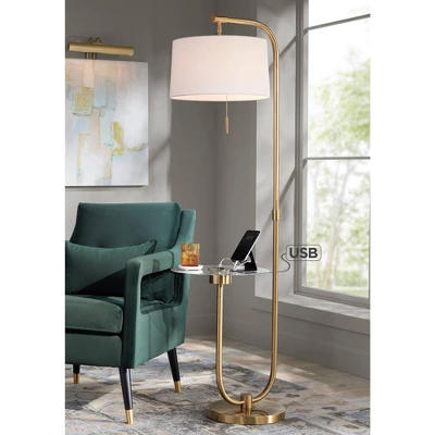 Possini Euro Design Volta Modern Floor Lamp with Tray Table 66" Tall Brass USB Charging Port White Drum Shade for Living Room Bedroom Office House Possini Euro Design Volta Modern Floor Lamp With Tray Table 66" Tall Brass USB Charging Port White Drum Shade For Living Room Bedroom Office House -Target Lighting Store GUEST 82c7f4cc 3c1d 4808 a818 a8f2c3e91f8e
