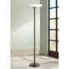 Possini Euro Design Meridian Light Blaster Modern Torchiere Floor Lamp 72" Tall Oil Rubbed Bronze LED Frosted Glass Shade For Living Room Bedroom Home -Target Lighting Store GUEST 834f65d6 48a5 47f0 9e8e de4b7623b483