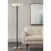 Possini Euro Design Modern Torchiere Floor Lamp LED 72" Tall Black Antique Brass White Glass Shade For Living Room Reading Uplight -Target Lighting Store GUEST 847201e1 d10f 4b80 a179 78aaa26181fd