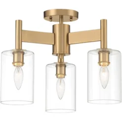 Possini Euro Design Lantico Modern Ceiling Light Semi Flush Mount Fixture 17" Wide Gold 3-Light Clear Glass For Bedroom Kitchen Living Room Hallway 3 Possini Euro Design Lantico Modern Ceiling Light Semi Flush Mount Fixture 17" Wide Gold 3-Light Clear Glass For Bedroom Kitchen Living Room Hallway -Target Lighting Store GUEST 864fffdc a387 4b41 9809 adca2d2ef6e4