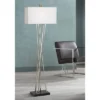 Possini Euro Design Modern Floor Lamp 63.5" Tall Brushed Steel Asymmetry White Linen Rectangular Shade For Living Room Reading Bedroom Office -Target Lighting Store GUEST 88d866fc f83e 4cbe b6ad eb5f7a48424c