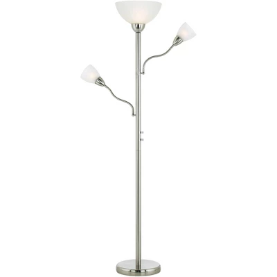 Possini Euro Design Alexei Modern Torchiere Floor Lamp with Side Lights 72" Tall Brushed Nickel White Crackle Glass for Living Room Reading Bedroom Possini Euro Design Alexei Modern Torchiere Floor Lamp With Side Lights 72" Tall Brushed Nickel White Crackle Glass For Living Room Reading Bedroom -Target Lighting Store GUEST 8d1a360f 9250 4254 ae7a fcaaae695975