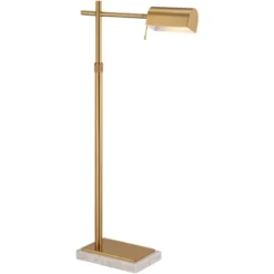 Possini Euro Design Traditional Pharmacy Floor Lamp 60" Tall Warm Gold Adjustable Swivel Head For Living Room Reading House Bedroom -Target Lighting Store GUEST 8f0b121d 6f18 48e9 afe5 73263fef8702
