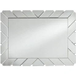 Possini Euro Design Prandini Rectangular Vanity Wall Mirror Modern Beveled Mirrored Glass Tile Frame 28" Wide For Bathroom Bedroom Home House Entryway -Target Lighting Store GUEST 94213d5a 8181 4444 a586 0e3f077e1a53