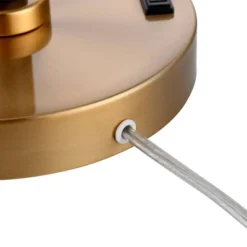 Possini Euro Design Carlyle Modern Mid Century Desk Lamp 30 1/2" Tall Gold With USB And AC Power Outlet In Base Double Drum Shades For Living Room -Target Lighting Store GUEST 946733fe a03d 41f5 9495 65ccdb32532e