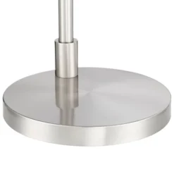 Possini Euro Design Modern Floor Lamps 60" Tall Set Of 2 With Tray Table USB Port Nickel Silver Organza White Linen Shades For Living Room -Target Lighting Store GUEST 9553eb9b 0d48 4109 9dfe 8f0aab373f0b