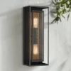 Possini Euro Design Metropolis Mid Century Modern Outdoor Wall Light Fixture Black Gold 22" Clear Glass For Post Exterior Barn Deck House Porch Yard -Target Lighting Store GUEST 9785f6d0 741c 4647 9f4c c172570f1585