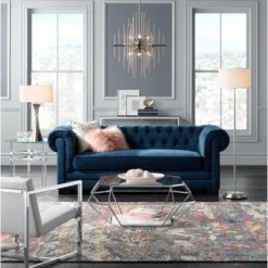 Possini Euro Design Simplicity Modern Floor Lamp 59" Tall Brushed Nickel Silver Off White Tapered Drum Shade For Living Room Bedroom Office House Home -Target Lighting Store GUEST 9ab9240d 6c59 444e a47e 0e1517153c68