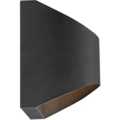 Possini Euro Design Ratner Modern Outdoor Wall Light Fixtures Set Of 2 Textured Black LED Dark Sky Downlight 5 1/2" For Post Exterior -Target Lighting Store GUEST a1283ee6 599a 41ee bec3 c4638f600587