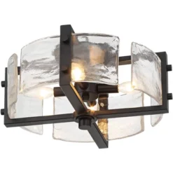 Possini Euro Design Adri Modern Ceiling Light Flush Mount Fixture Black 16 1/2" Wide Black 4-Light Textured Glass For Bedroom Kitchen Living Room Home 3 Possini Euro Design Adri Modern Ceiling Light Flush Mount Fixture Black 16 1/2" Wide Black 4-Light Textured Glass For Bedroom Kitchen Living Room Home -Target Lighting Store GUEST a29e2728 a2a8 47bd a8a0 8adc1aad4007