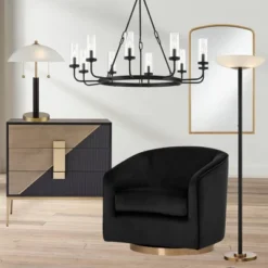 Possini Euro Design Modern Torchiere Floor Lamp LED 72" Tall Black Antique Brass White Glass Shade For Living Room Reading Uplight -Target Lighting Store GUEST a5454be3 0820 435a b6b1 429848dce7f5