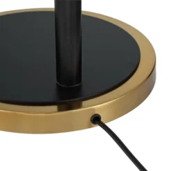 Possini Euro Design Modern Arc Floor Lamp 63 1/2" Tall Warm Gold Black Metal Milky White Glass Shade For Living Room Reading House -Target Lighting Store GUEST aa1192fe 3030 4959 bb41 694b18ac188d