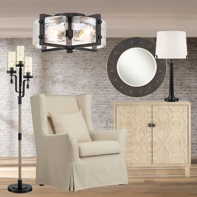 Possini Euro Design Adri Modern Ceiling Light Flush Mount Fixture Black 16 1/2" Wide Black 4-Light Textured Glass for Bedroom Kitchen Living Room Home Possini Euro Design Adri Modern Ceiling Light Flush Mount Fixture Black 16 1/2" Wide Black 4-Light Textured Glass For Bedroom Kitchen Living Room Home -Target Lighting Store GUEST aa12d34d 4a27 4c8d 9dc7 7361cc026951