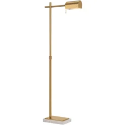 Possini Euro Design Traditional Pharmacy Floor Lamp 60" Tall Warm Gold Adjustable Swivel Head For Living Room Reading House Bedroom -Target Lighting Store GUEST ac8de7cf 9a55 4b9d 931c 169eef4fa6af