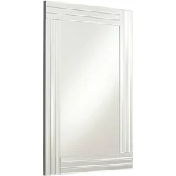 Possini Euro Design Sofija Rectangular Vanity Wall Mirror Modern Mirrored Glass Layered Frame 23 1/2" Wide For Bathroom Bedroom Living Room Entryway -Target Lighting Store GUEST b4b90fa9 969a 4f26 907e 9a7746521a92