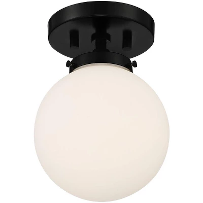 Possini Euro Design Jilly Modern Ceiling Light Semi Flush Mount Fixture 6 3/4" Wide Black White Glass Globe Shade for Bedroom Kitchen Living Room Home Possini Euro Design Jilly Modern Ceiling Light Semi Flush Mount Fixture 6 3/4" Wide Black White Glass Globe Shade For Bedroom Kitchen Living Room Home -Target Lighting Store GUEST c0bed869 7e23 43ad b736 ca5788add583