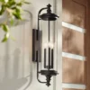 Possini Euro Design Medici Modern Outdoor Wall Light Fixture Black 32 1/4" Clear Glass Cylinder Shade For Post Exterior Barn Deck House Porch Yard -Target Lighting Store GUEST c0d2466a 6cb1 450e a063 5b70ad982490