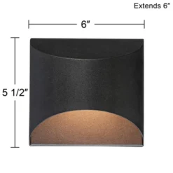 Possini Euro Design Ratner Modern Outdoor Wall Light Fixture Black Dark Sky LED Downlight 5 1/2" For Post Exterior Barn Deck House Porch Yard Patio -Target Lighting Store GUEST c1ada9e6 c498 4780 8ace 40a3d73aacc8