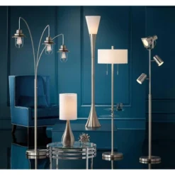 Possini Euro Design Nuovo Modern Tree Floor Lamp 70" Tall Brushed Nickel 3 Light Adjustable Heads For Living Room Reading Bedroom Office House Home -Target Lighting Store GUEST c4055c5b c330 4882 8cdd de2ac843709b