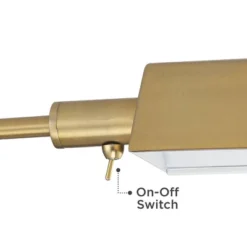 Possini Euro Design Keegan Traditional Pharmacy Floor Lamp 54 1/4" Tall Warm Gold Adjustable Swing Arm Metal Tent Shade For Living Room Reading -Target Lighting Store GUEST c649b339 92ed 4718 bd2a 9b71cc519d0a