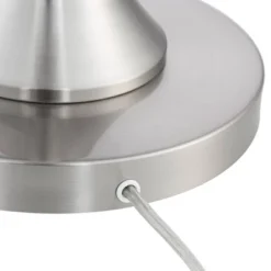 Possini Euro Design Modern Floor Lamp 64" Tall Brushed Nickel Silver Organza White Linen Drum Shade For Living Room Bedroom Office -Target Lighting Store GUEST c6dfbe8e 2b7e 4a29 a926 3521ac4c1fa2