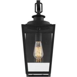 Possini Euro Design Ackerly Modern Outdoor Wall Light Fixture Textured Black 17 1/4" Clear Glass For Post Exterior Barn Deck House Porch Yard Patio -Target Lighting Store GUEST cda56789 5600 45c3 8a4e f45e8e84f71b