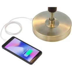 Possini Euro Design Possini Euro® Wyndham Desk Lamp With Glass Shade And Dual USB Ports -Target Lighting Store GUEST cfa3a629 69c9 4678 8598 75a383393ac9