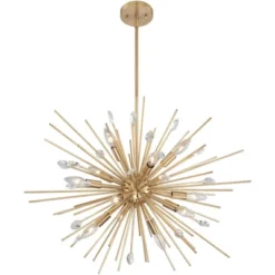 Possini Euro Design Janae Plated Gold Chandelier 29 1/2" Wide Modern Sputnik 12-Light Fixture For Dining Room House Foyer Kitchen Island Entryway -Target Lighting Store GUEST d2ee25e0 8698 4b6a b1c0 66a5efef7c3f