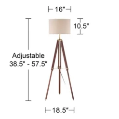 Possini Euro Design Surveyor Modern Tripod Floor Lamp 57 1/2" Tall Cherry Wood Adjustable Beige Linen Drum Shade For Living Room Bedroom Office House 5 Possini Euro Design Surveyor Modern Tripod Floor Lamp 57 1/2" Tall Cherry Wood Adjustable Beige Linen Drum Shade For Living Room Bedroom Office House -Target Lighting Store GUEST d92fc1ac 8fa8 47d5 bd87 5db2bca473e1