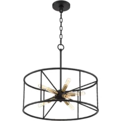 Possini Euro Design La Vista Black Chandelier 20 1/4" Wide Modern Sputnik 9-Light Fixture For Dining Room House Foyer Kitchen Island Entryway Bedroom -Target Lighting Store GUEST de9b4f68 7dc5 4bb7 8e7e 4573ff949dcd