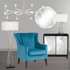 Possini Euro Design Marya Brushed Nickel Chandelier 37 3/4" Wide Modern 16-Light Fixture For Dining Room House Foyer Kitchen Island Entryway Bedroom -Target Lighting Store GUEST df36a49a d133 4d1a bf71 829a810e8a6c 1