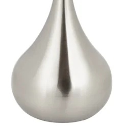 Possini Euro Design Mid Century Modern Floor Lamp 62" Tall Brushed Steel Droplet Cotton Cylinder Shade For Living Room Bedroom Office -Target Lighting Store GUEST e11ef49e abbd 4f6e b6bb 695b3813afad