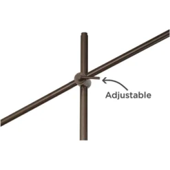 Possini Euro Design Modern Floor Lamp With USB Port 62 1/2" Tall Oil Rubbed Bronze Boom Arm Brown Drum Shade For Living Room House -Target Lighting Store GUEST e66ed521 5fd8 4f19 a50b 71e359f47c9c