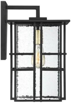 Possini Euro Design Arley Modern Industrial Outdoor Wall Light Fixtures Set Of 2 Black 16" Seedy Glass For Post Exterior Barn Deck House -Target Lighting Store GUEST e8f2c8e1 ffae 44cd 89b2 445020fe3d10