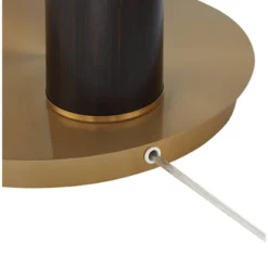 Possini Euro Design Mid Century Modern Arc Floor Lamp 72 1/2" Tall Espresso Warm Gold Metal White Linen Drum Shade For Living Room -Target Lighting Store GUEST e96210de 0540 48da bfb6 e1a2d897f296