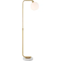 Possini Euro Design Casaba Mid Century Modern Chairside Arc Floor Lamp 64" Tall Warm Gold Adjustable Frosted Glass Shade For Living Room Reading House -Target Lighting Store GUEST f63f8c6a a05d 4ca3 a777 61189ddb9890