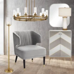 Possini Euro Design Bailey Rounded Corner Rectangular Vanity Wall Mirror Modern Beveled Brushed Gold Frame 27" Wide For Bathroom Bedroom Home Office -Target Lighting Store GUEST f67bbb22 9da7 46e6 9bf8 df3bc0115601