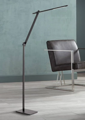 Possini Euro Design Barrett Modern Floor Lamp 53" Tall Anodized Black Metal LED Adjustable Touch On Off for Living Room Reading Bedroom Office House Possini Euro Design Barrett Modern Floor Lamp 53" Tall Anodized Black Metal LED Adjustable Touch On Off For Living Room Reading Bedroom Office House -Target Lighting Store GUEST f862da71 3915 43b0 a401 0af6f53b04ef