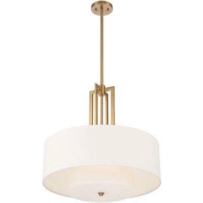 Possini Euro Design Sundry Warm Brass Pendant Chandelier 24" Wide Modern Double Drum Shades 4-Light Fixture for Dining Room House Foyer Kitchen Island Possini Euro Design Sundry Warm Brass Pendant Chandelier 24" Wide Modern Double Drum Shades 4-Light Fixture For Dining Room House Foyer Kitchen Island -Target Lighting Store GUEST fb9356c2 83f6 4e70 a526 b05f018a6ec7