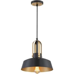 Possini Euro Design Black Warm Brass Mini Pendant Lighting Fixture 12" Wide Farmhouse Rustic For Dining Room House Home Kitchen Island High Ceilings -Target Lighting Store GUEST fcdf48d7 6bba 42be b54f abaacbbe4e15