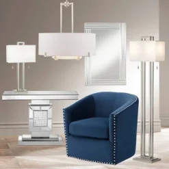 Possini Euro Design Sofija Rectangular Vanity Wall Mirror Modern Mirrored Glass Layered Frame 23 1/2" Wide For Bathroom Bedroom Living Room Entryway -Target Lighting Store GUEST fe25067f a19c 4e1c 829e 5d26bb3dff2f 2