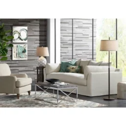 Possini Euro Design Nayla Modern Floor Lamp 62 1/2" Tall Bronze Metal Off White Fabric Tapered Drum Shade For Living Room Bedroom Office House Home 6 Possini Euro Design Nayla Modern Floor Lamp 62 1/2" Tall Bronze Metal Off White Fabric Tapered Drum Shade For Living Room Bedroom Office House Home -Target Lighting Store GUEST ffd25a4f a7ba 4a02 a4d9 7f06db03c19a